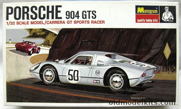 Monogram 1/32 Porsche 904 GTS / Carerra GT Sports Car, PC99-100 plastic model kit